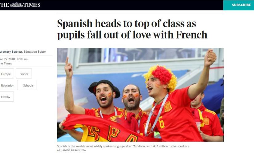 El español, a la cima de los cursos de idiomas, destrona al&nbsp;francés