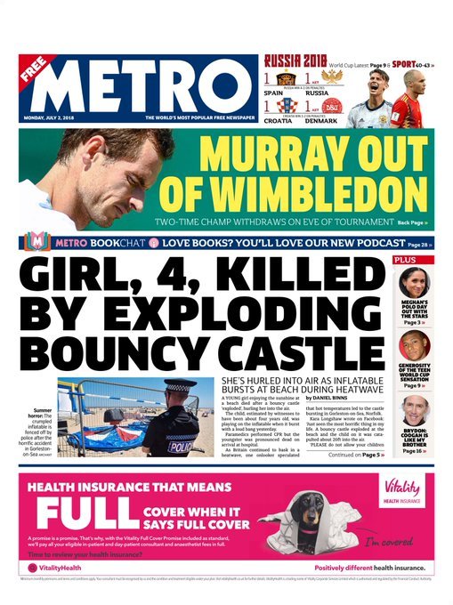 METRO Mon 2 Jul