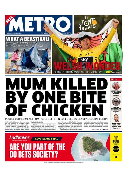 METRO Mon 30 Jul