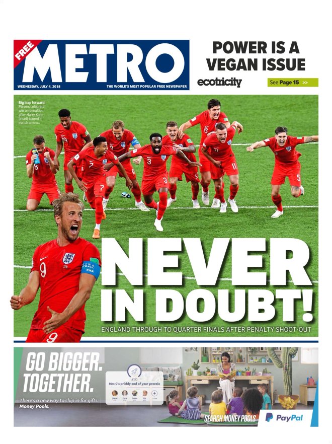 METRO Wed 4 Jul