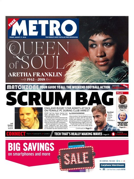 METRO Fri 17 Aug