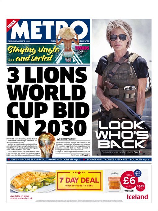 METRO Thu 2 Aug